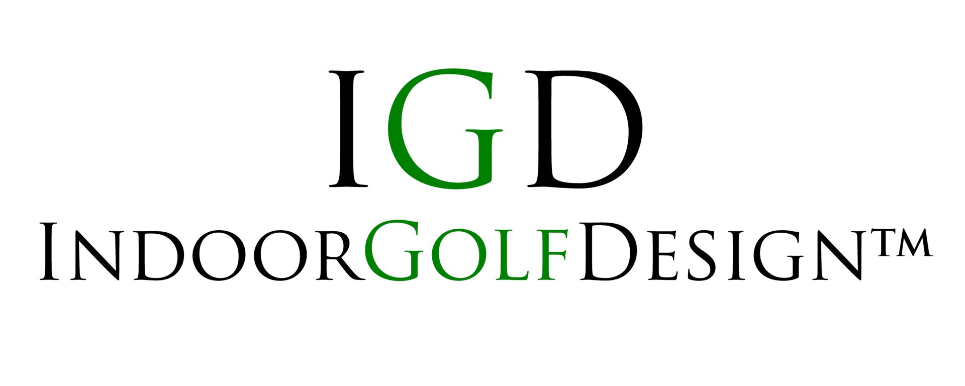 indoor golf design logo ez sim